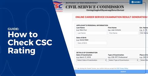 csc rating verification